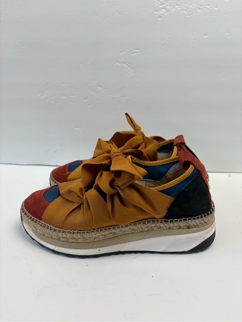 Free People Chapmin Espadrille Sneaker Platform Women’s size 40 9.5 - Picture 3 of 13